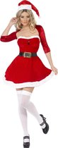 Kerstvrouw jurkje met bolero en kerstmuts | Verkleedkleding maat M (40-42)