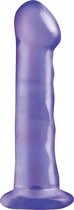 6.5" Dong with Suction Cup - Purple - Realistic Dildos -