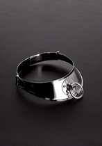 Locking Men's Collar with Ring (15") - Leash and Collars -