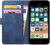 Rosso Element Apple iPhone 5/5S/SE Hoesje Book Cover Blauw