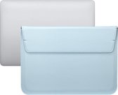 13 inch PU Leer envelop sleeve met standaard - Licht Blauw