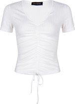 Lofty Manner T-shirt Top Dunya Mn07 1 White Dames Maat - M