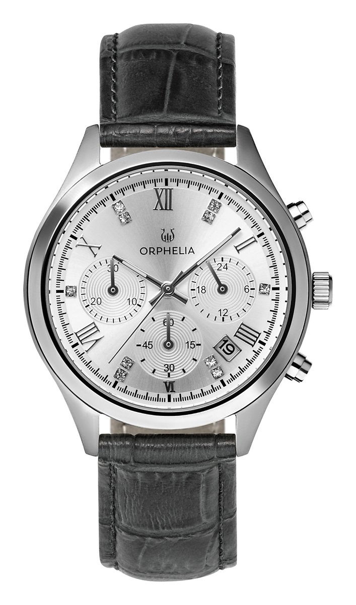 Orphelia Regal OR31802 Horloge - Leer - Grijs - Ø 38 mm