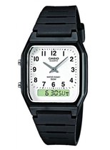 Casio CASIO Collection AW-48H-7BVEG Horloge - Kunststof - Zwart - Ø 33 mm