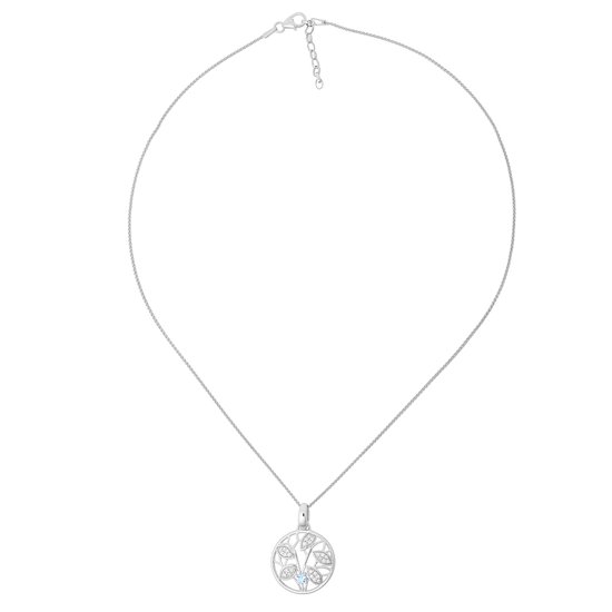 Orphelia Silver 925 Zh-7090 Pendentif Topaze Bleue