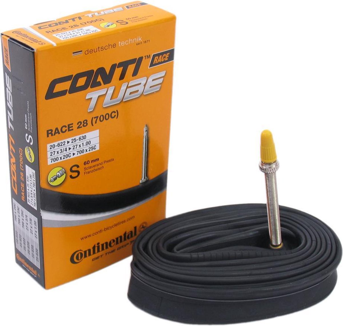 Continental Race 28" Binnenband - Racefiets - Frans Ventiel - 20/25 mm