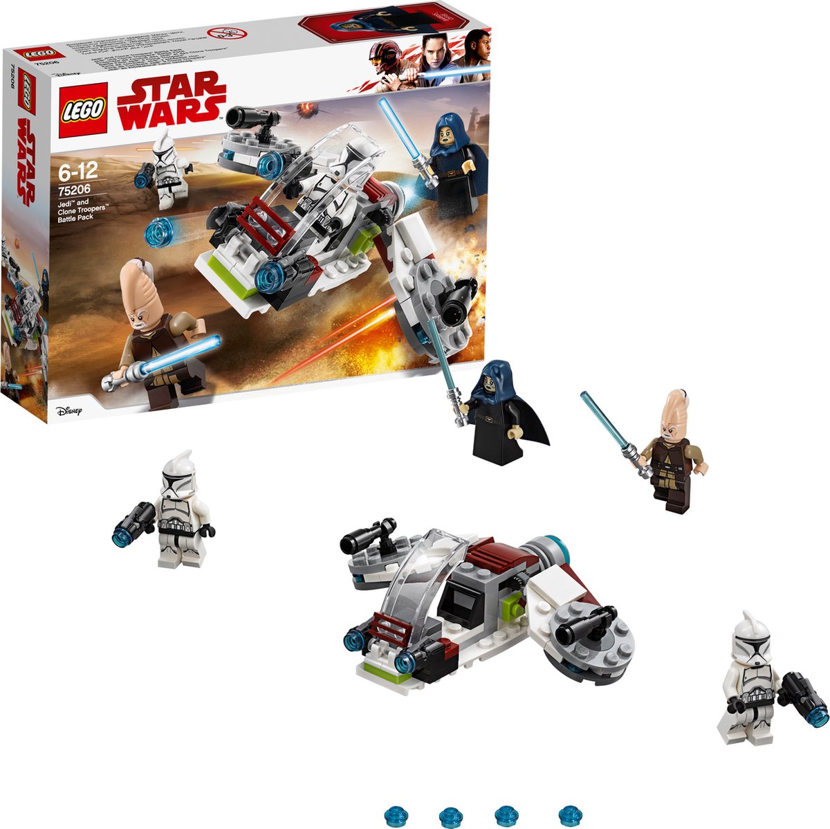 LEGO Star Wars Jedi en Clone Troopers Battle Pack - 75206 — afbeelding 8