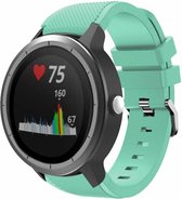 Siliconen Smartwatch bandje - Geschikt voor  Garmin Vivoactive 3 siliconen bandje - aqua - Horlogeband / Polsband / Armband