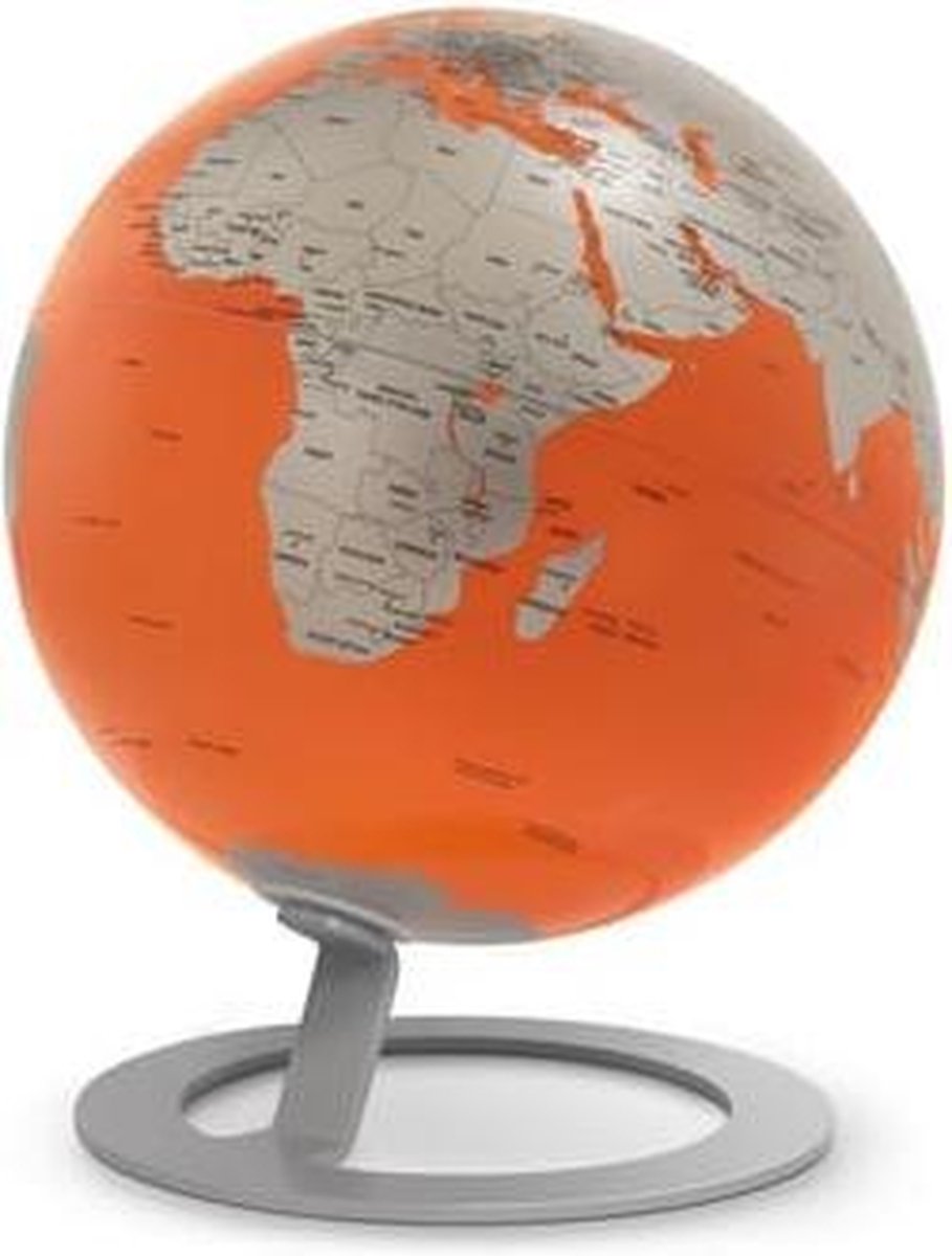 globe iGlobe Orange 25cm diameter metaal/chroom NR-0324IGMO-GB