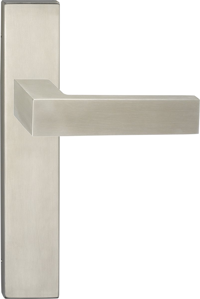 Impresso Deurkruk - luton - voor binnen - vierkant deurschild - rvs - 2 stuks