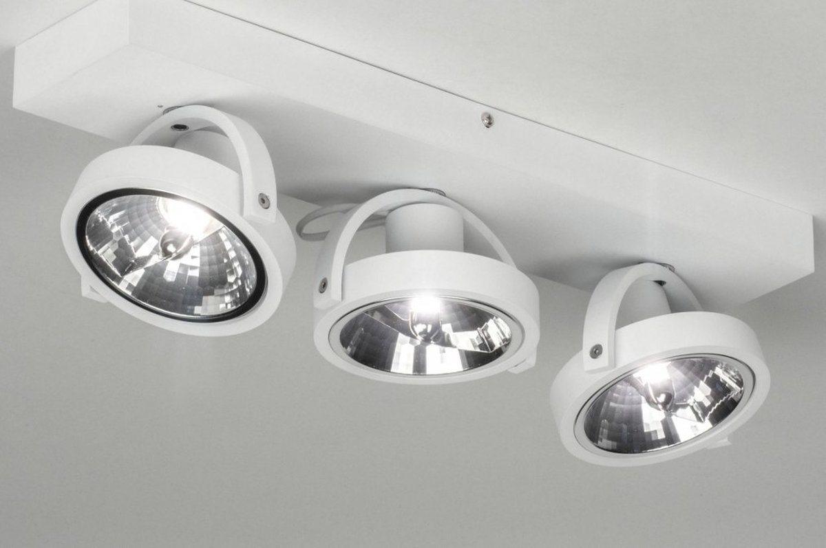 Lumidora Opbouwspot 73577 3 Lichts G9 Wit Aluminium