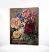 Painting Expert® Schilderen op nummer Volwassenen – Schilderen op nummer Kinderen - Portret Bloemen - 40x50cm - Op Lijst Gemonteerd (24 kleurtjes)