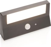 Lindby - solar buitenlamp - 1licht - kunststof - H: 4 cm - donkergrijs - Inclusief lichtbron