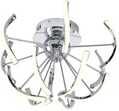 Lindby - LED plafondlamp - 1licht - aluminium, metaal, siliconen - H: 50 cm - chroom - Inclusief lichtbron