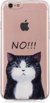 Voor iPhone 8/7 3D-patroon Transparant TPU-hoesje (GEEN kat)