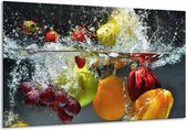 Peinture sur toile Fruit | Gris, orange | 120x70cm 1Hatch