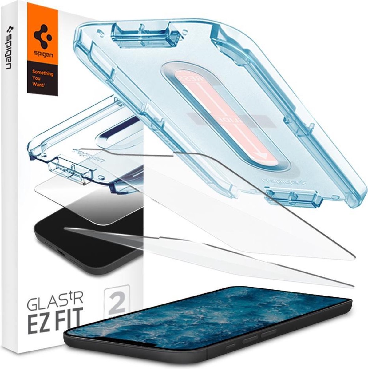 Spigen Glassprotector iPhone 12 en 12 Pro 2 stuks - 9H Hardheid - Spigen