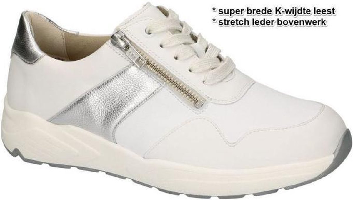 Solidus -Dames wit sneakers maat 40½ - Schoenen.nl
