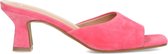 Manfield - Dames - Roze suède muiltjes - Maat 39