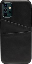 - ADEL Kunstleren Back Cover Pasjes Hoesje Geschikt voor Samsung Galaxy A32 - Zwart