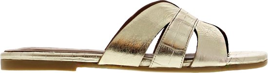 Tango | Madison 2-e x AC platino leahter slipper straps - cognac sole | Maat: 39
