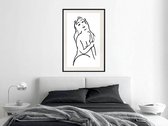 Artgeist - Schilderij - Shape A Woman - Multicolor - 30 X 45 Cm