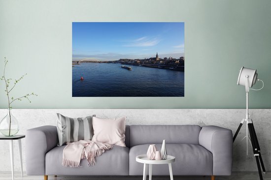 Pont Waal et l'horizon de Nimègue 180x120 cm XXL / Groot format!