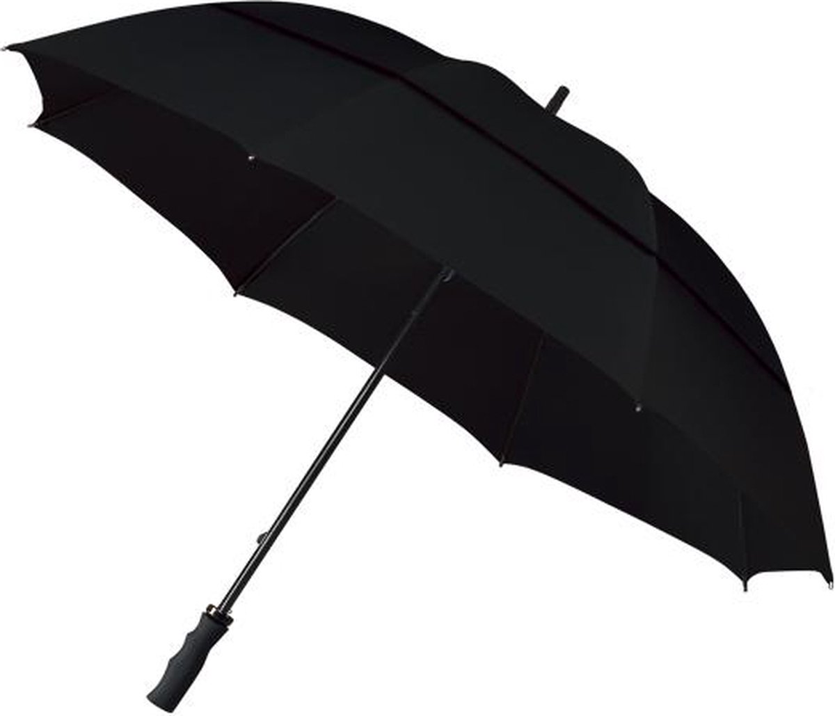 Impliva ECO - Golfparaplu - ECO-vriendelijk - Ø 120 cm - Zwart