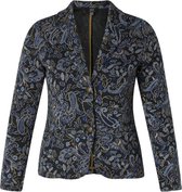 YEST Candy Blazer - Dark Blue Multi-col - maat 36