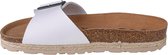 Geographical Norway Sandalias Bios Pala Hebilla GNW20419-17, Vrouwen, Wit, slippers, maat: 41 EU