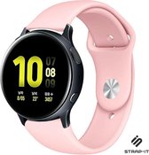 Siliconen Smartwatch bandje - Geschikt voor  Samsung Galaxy Watch Active / Active 2 sport band - roze - Strap-it Horlogeband / Polsband / Armband