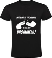 Drommels Drommels Heren t-shirt | Bassie & Adriaan | telefoon | grappig | cadeau | Zwart