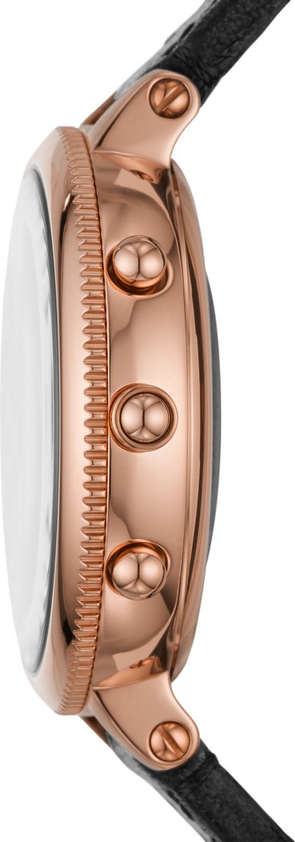 Fossil Monroe Hybrid FTW7035 Smartwatch Dames - 38 mm - Roségoud/Zwart |  bol.com