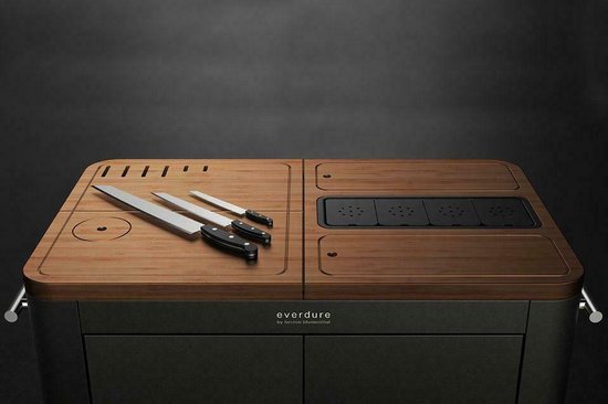 Bol Com Everdure Barbecue Prep Kitchen Staal Rvs Hout 101 2x55 2x95 Cm Zwart