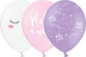 PARTYDECO - 6 latex magische eenhoorn ballonnen