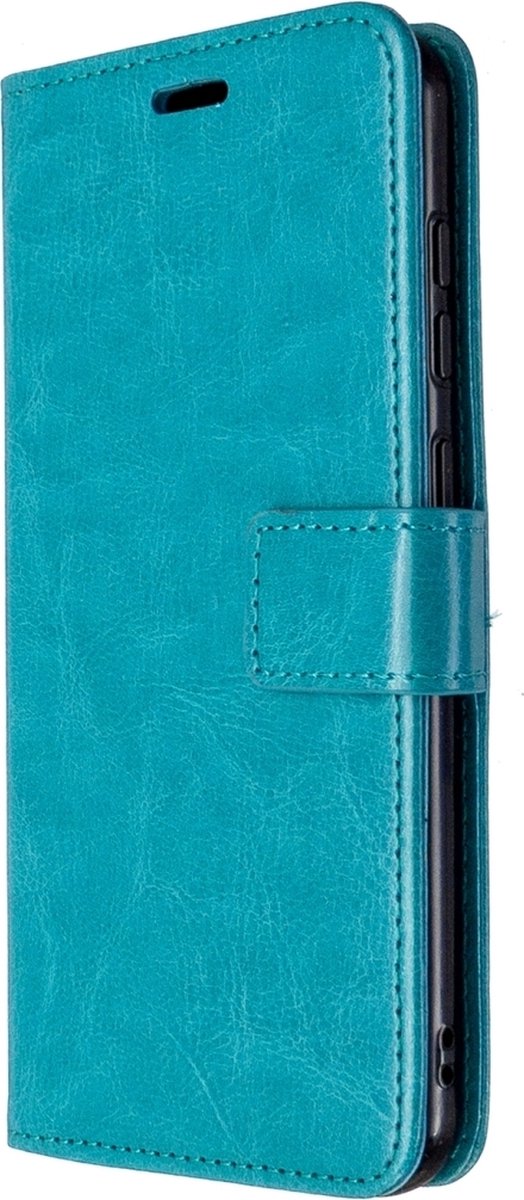 Mobigear Telefoonhoesje geschikt voor Nokia 2.3 Hoesje | Mobigear Wallet Bookcase Portemonnee | Pasjeshouder voor 3 Pasjes | Telefoonhoesje voor Pinpas / OV Kaart / Rijbewijs - Turquoise