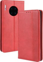 Huawei Mate 30 Pro Hoesje - Mobigear - Sensation Serie - Kunstlederen Bookcase - Rood - Hoesje Geschikt Voor Huawei Mate 30 Pro