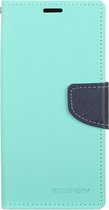 Samsung Galaxy S10 Hoesje - Mobigear - Wallet4 Serie - Kunstlederen Bookcase - Turquoise - Hoesje Geschikt Voor Samsung Galaxy S10