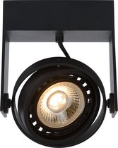 Lucide GRIFFON - Plafondspot - LED Dim to warm - GU10 - 1x12W 2200K/3000K - Zwart