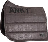 Anky Saddle Pad Limited Edition Suede Glitter - Dark Grey - dressage Full