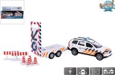 Kids Globe Politie Volvo met bebakening incl. verlichting - Speelgoedvoertuig: 26 cm