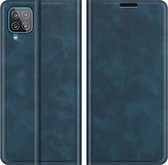 Cazy Samsung Galaxy A12 Hoesje Portemonnee Book Case Kunstleer - Blauw