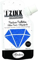 Aladine Izink Diamond glitter paint, marine blue