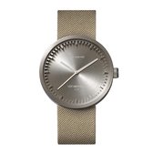 LEFF amsterdam - D42 - Horloge - Cordura - Staal/Zandkleurig - Ø 42mm