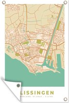 Affiche de jardin - Toile de jardin - Posters de jardin à l'extérieur - Carte - Vlissingen - Vintage - 80x120 cm - Jardin