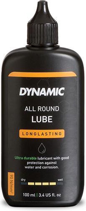 Dynamic All Round Lube 100ml - Kettingolie fiets - Fietsketting smeermiddel - Voor alle weersomstandigheden - Wet en Dry Lube - Dynamic Bike Care