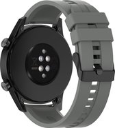 Case2go - Bandje geschikt voor de Huawei Watch 2 / Huawei Watch GT 2 - Sport Bandje compatibel met Huawei Smartwatch - 42 MM - Grijs