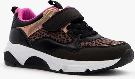 Blue Box meisjes dad sneakers met stippen print - Zwart - Maat 35 | bol.com
