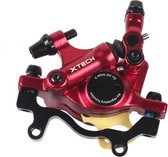 ZOOM HB100 Mountainbike Hydraulische remklauw Vouwfiets Kabeltrekker Hydraulische schijfremklauw, stijl: achter (rood)