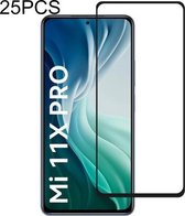 Voor Xiaomi Mi 11X Pro 25 PCS Volledige lijm Volledig scherm gehard glasfilm